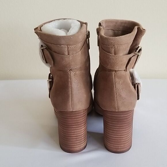 Vince Camuto Simlee Taupe Suede Bootie, NEW, SZ. 9 - Picture 4 of 9